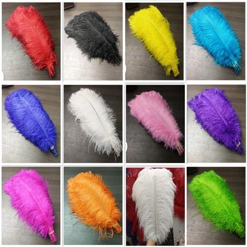 Sell high quality 50pcs / lot ostrich feather 16-18inch/40-45cm, DIY jewelry accessories /Wedding decoration choice of colors