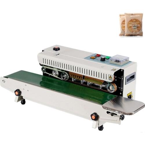 Automatic Heat Sealing Machine With Date Printer Continuous Band Sealer With Conveyor