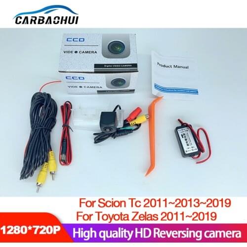 Car wireless Rear View Camera For Toyota rav4 RAV 4 CHR Prius For Lexus CT200H HS250h NX300h 2010~2019 CCD full HD Night Vision