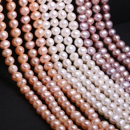 Fine Freshwater Pearl Bead Potato Shape AA Grade Natural Pearls for Jewelry Making DIY Elegant Necklace Bracelet Accessorie 36cm