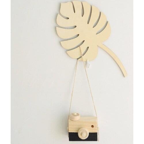 D Ins Nordic Style Creative Wood Leaf Rack Children Room Wall Hanging Photography Props Wall Decoration Hanging Decor