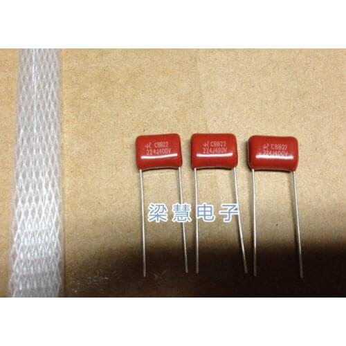 Fast Free Ship 100pcs/lot CBB Capacitor 0.22UF 224J precision 5% 400V pitch10mm thin film capacitor