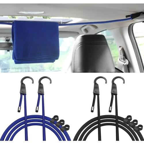 Strong Elastic Strap Adjustable Tension Belt Car Clothesline Hook Cargo Luggage Lashing Buckle Rope
