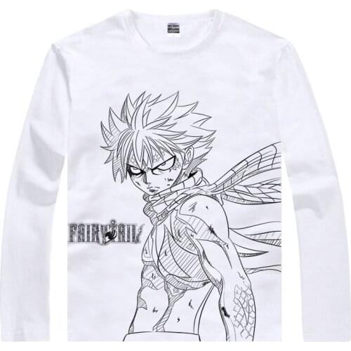 Feari Teiru T-Shirt flying cat Shirt mens 3D print Long sleeves t-shirts Anime Tees long Sleeve Mens anime white cool shirts a