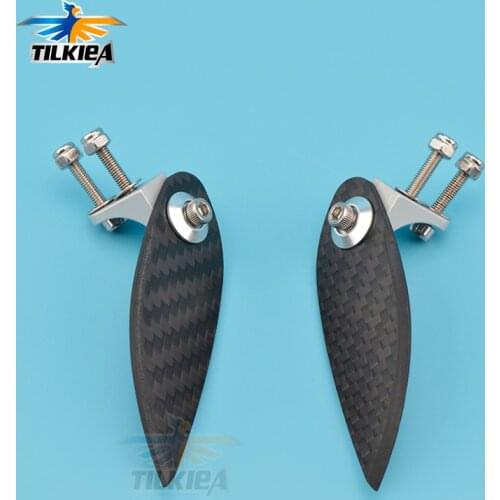 Adjustable Carbon Fiber Turn Fins 67mm X 20mm Length For Rc Boat