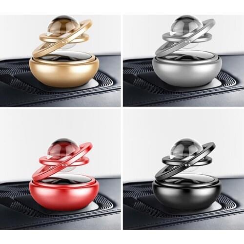 Solar Auto Rotation Car Air Freshener Car Accessories Interior Perfume Fragrance Dashboard Auto Aromatherapy Car Accessories