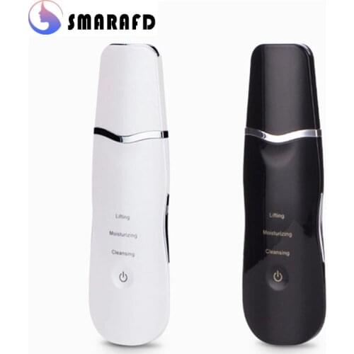 Ultrasonic facial skin scrubber ion deep cleansing exfoliation soil removing blackheads reduce wrinkles beauty instrument