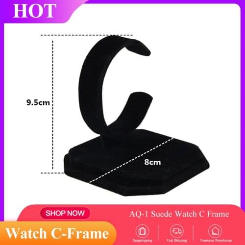 1PC Velvet C Type Design Jewelry Bracelet Bangle Watch Display Rack Stand Holder Suede Watch Frame Product Display