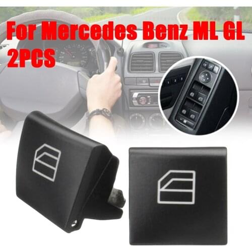1Pair Car Window Switch Repair Button Cap For Mercedes Benz ML GL R Class W164 W251 Drop Shipping
