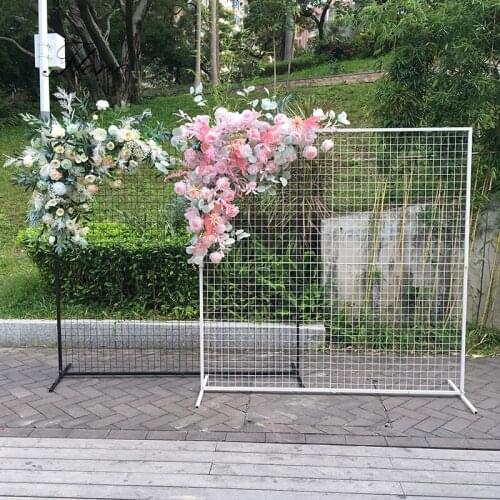 Iron Square Mesh Wedding Decoration Arch Mariage Birthday Party Background for Flower Balloon Door Rack Wedding Backdrop Stand