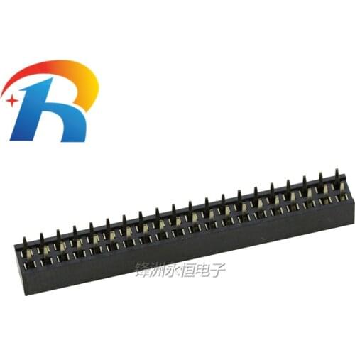 10pcs 2.0mm Double Row Straight Female 2-40P Pin Header Socket Connector 2x2/3/4/5/6/7/8/9/10/12/14/15/20/40Pin