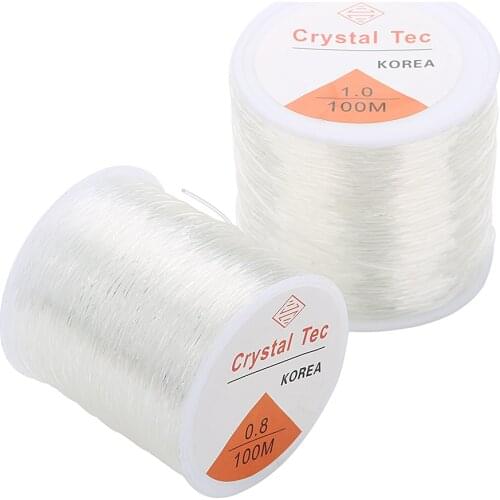 100M/Roll Plastic Crystal DIY Beading Stretch Cords Elastic Line Jewelry Making Supply Wire String jeweleri thread String Thread