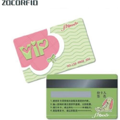1000pcs Membership Cards Hico + encoding and barcode 128 and free emboss Serialbusiness cards Custom PVC Card VIP card