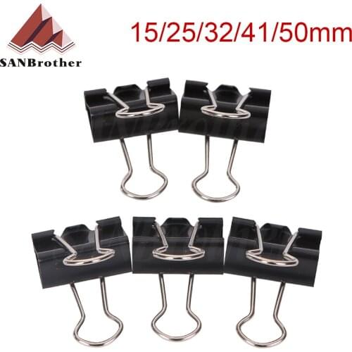 3D Printer 15mm/25mm/32mm/41mm/51mm black Clips for Heatbeds Foldback Bulldog Glass Bed Clip for DIY Reprap 3D Printer