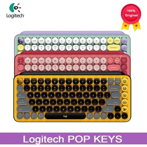 Logitech POP KEYS Wireless Mechanical keyboard Portable Bluetooth TTC Tea shaft Suitable for ipad office gaming laptop Win Mac