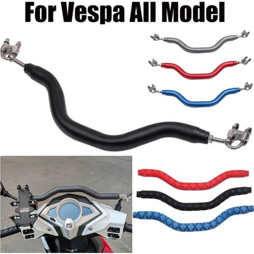 For Vespa GTS GTV LX LXV Sprint 50 150 250 300 300i Scooter Child Armrest Grab Bar Grip Mobile Phone Holder Bracket Handlebar
