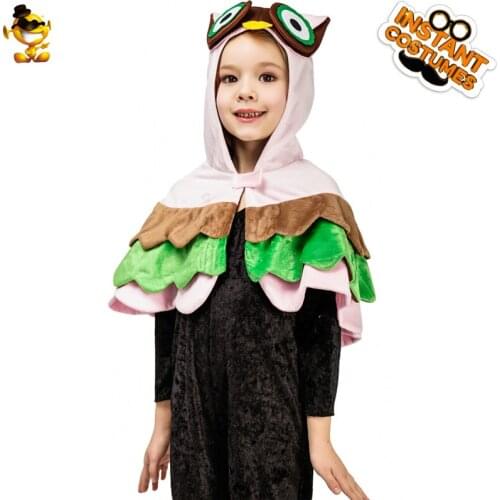 DSPLAY Original New Design Cosplay Cute Owl Cloak Fancy Cloak Costume for Halloween Christmas Party