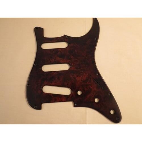 Hand made GUITAR SSS Pickguar,MAKE OF birds eye wood