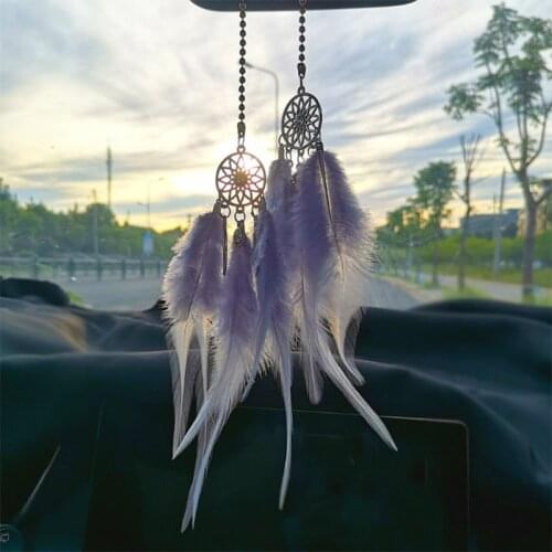 Beautiful Feather Dream Catcher Creative and Cute Car Ornaments Home Decoration Pendants