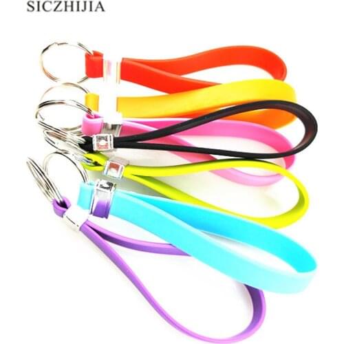 Hot silicone hand strap fashion keychain for Volvo S40 S60 S80 XC60 XC90 V40 V60 C30 XC70 V70