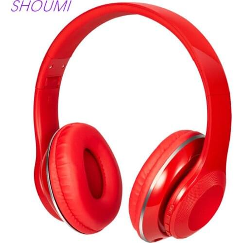 Portable Wireless Headphones Bluetooth Stereo Foldable Headset Audio Mp3 Adjustable Earphones with Mic for Music PC Phone Game
