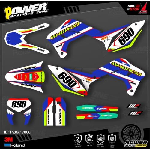 PowerZone Custom Team Graphics Decals 3M Stickers Kit For SHERCO Sticker 2017 2018 2019 2020 SE SEF 006