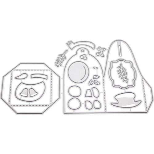 Christmas Snowman Box Metal Cutting Dies Stencil Scrapbooking DIY Album Stamp