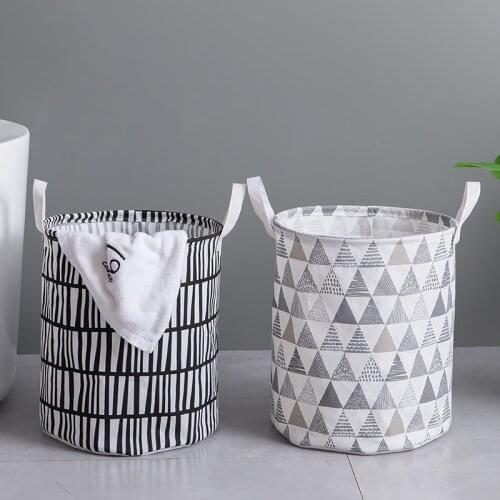 Folding Toy Basket Round Basket Storage Container Storage Debris Large Clothes Basket Odorless Laundry Organizer Holder CB4145/o