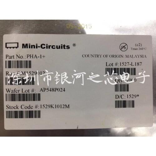 PHA-1+ SMT Linear Amplifier, 50 - 6000 MHz, 50Ω