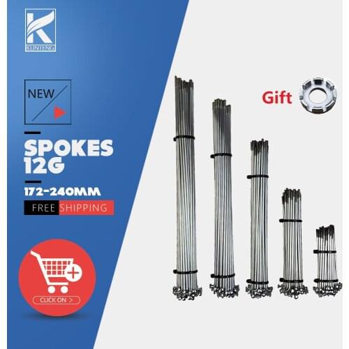 Electric bicycle high quality 12G Spokes 40pcs Length172-240mm spokes Bicycle motorcycle electric bicycle spokes Accessories