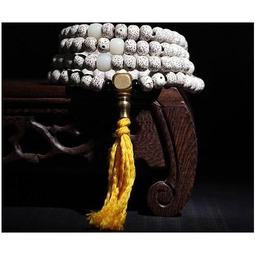Tibetan Mala Buddhist 108 Prayer Beads Mala Tibetan Rosary Beads Buddhist Rosary Beads Daemonorops margaritaes Seeds 108 Beads