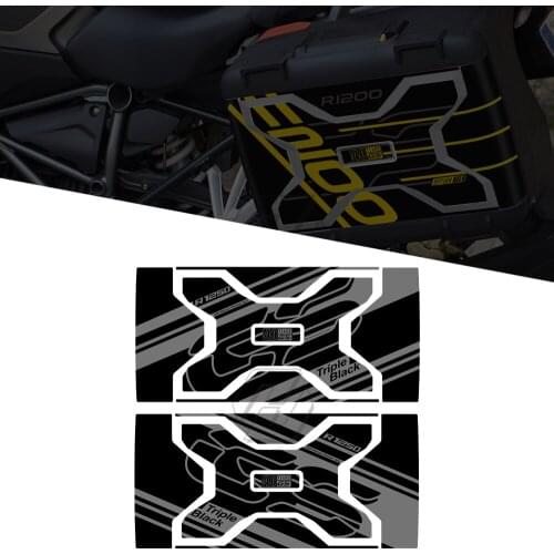 For BMW Vario Case 2013-2020 W/ R1250GS Triple Black Trunk Box Decals Motorcycle Sticker