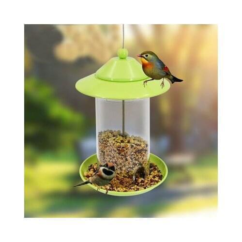 Outdoor bird feeder, garden decoration, villa, balcony bird feeder, automatic bird feeding trough