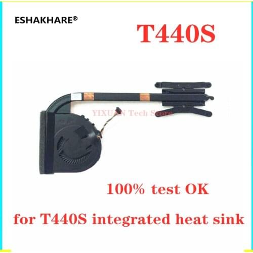 For Lenovo ThinkPad T440S T450S CPU Cooling Fan Heatsink Integrated Graphics 04X0445 04X1850 01AW566 100% test OK