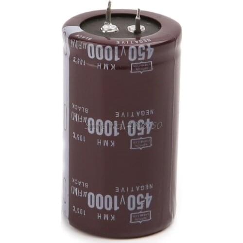 High Frequency 450V 1000uF Aluminum Electrolytic Capacitor Volume 35x60 Dropship