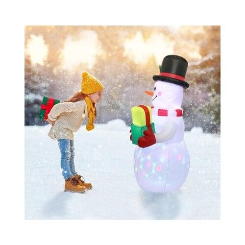 YOOAP 150cm Christmas Decorations Upgraded Snowaman Inflatable Props Inflatable Toy Indoor Outdoor Yard Garden Decorations