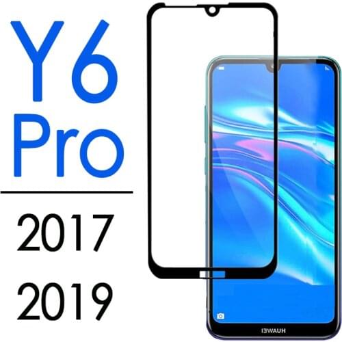 Protective Glass on For Huawei Y6 Pro 2019 2017 Y 6 Y6Pro 6Y Y6Pro2019 Y6Pro2017 armor sheet Screen Protector Tempered Glas film