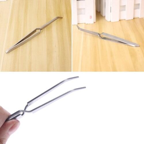 1pc Stainless Steel Nail Pincher Pinching Clamp Tool Nail Art C Curve Polish Dotting Pencil Manicure Brush Nail Charms Accessory