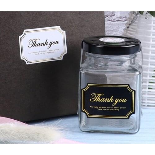 Gold Hot Stamping Seal Sticker Paper Label Adhesive Gift Seal Stickers Gift Box Packing Sticker Kids Stationery Stickers 210pcs