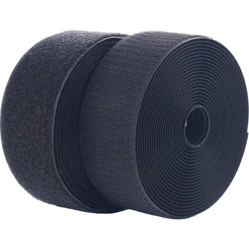 12Meter/Pair black white Hook and Loop adhesive fastener Tape Sewing-on the hooks velcros adhesive Magic tape DIY accessory