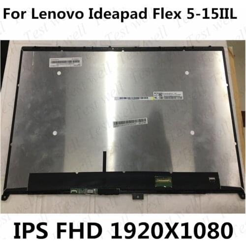 15.6" FHD 1920X1080 IPS LCD +Touch Digitizer Glass Assembly with Bezel for Lenovo Ideapad Flex 5-15IIL Flex 5-15IIL05 81X3