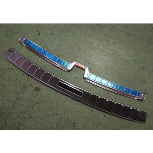 2PCS high quality 304 stainless steel Rear bumper Protector Sill Auto parts For Volvo XC60 2018 Car styling