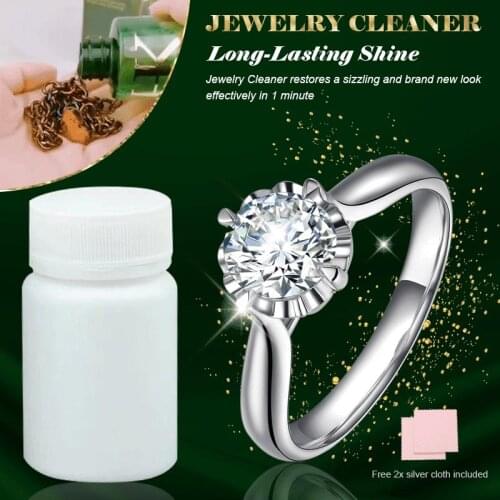 40ml Quickly Shine Jewelry Cleaner Anti-Rust Derusting Brightening Cleaner Jewelry Polishing Spray for Diamond Silver Stainless