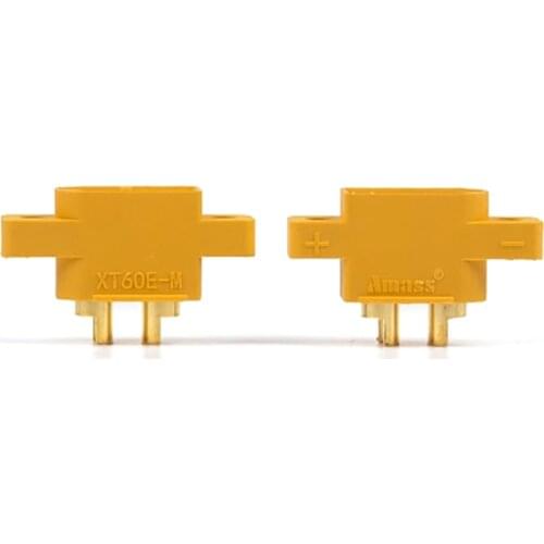 5PCS 10PCS XT60E-M Mountable XT60 Male Plug Connector Model aircraft power battery plug fixed version male XT60E1-M