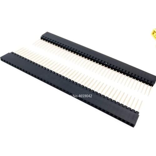 5Pcs PC104 1x40P Female Single Row Long Pin Header 40 Pin 2.54mm Pitch Strip Connectors