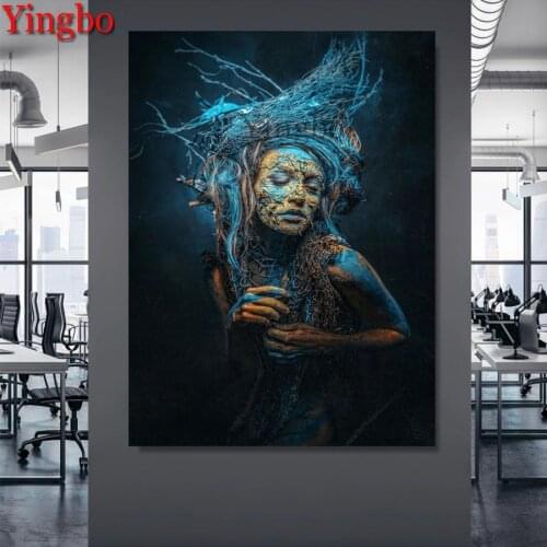 5d diy diamond painting abstract woman diamond mosaic diamond embroidery puzzle pictures mosaic kit 3d full square round drill