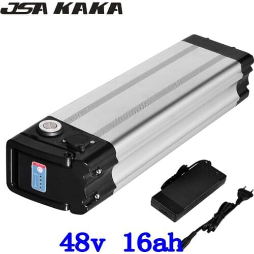 US EU No Tax Silver Fish electric bicycle battery 48v 16ah silver fish e-bike li ion battery for bafang BBS03 750W1000w motor