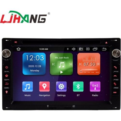 LJHANG 2 Din Android 10 Car DVD Player For VW/Volkswagen/GOLF/POLO/TRANSPORTER/Passat b5 GPS Navi Car Radio Stereo WIFI Auto RDS