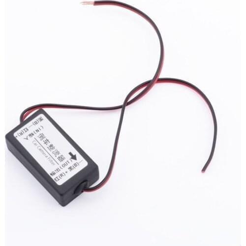 12V DC Power Car Camera Filter Reversing Image AutoAnti Interference Rectifier Rear View Backup Accessories Relay Capacitor