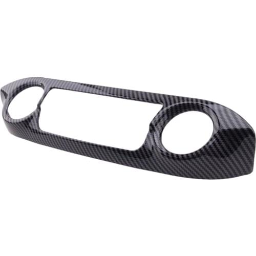 DWCX ABS Carbon Fiber Style Console Air Conditioning Button Panel Cover Fit for Honda CRV 2012 2013 2014 2015 2016